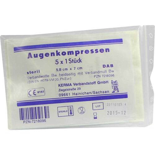 Augenkompressen 5,8x7 cm steril - 1