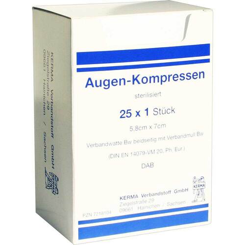 Augenkompressen 5,8x7 cm steril - 1