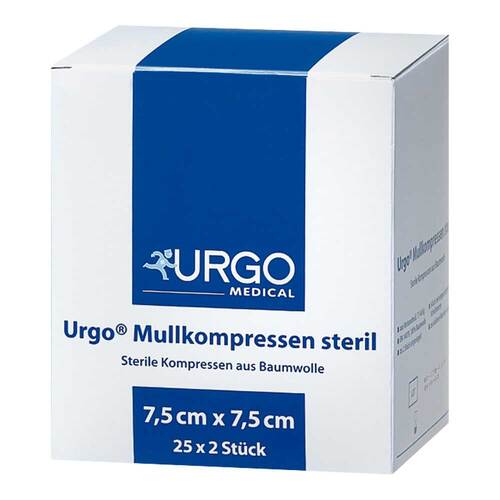 URGO MULLKOMPRESSEN 7,5x7,5 cm steril - 1