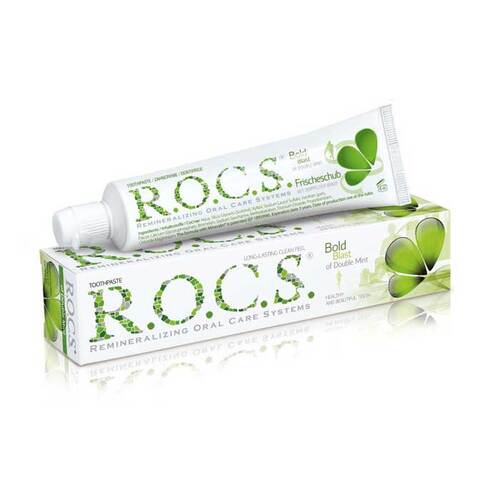 Rocs Erwachsene Doppelminze Zahnpasta - 1