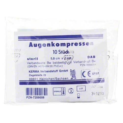 Augenkompressen 5,8x7 cm steril - 1