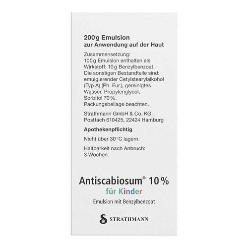 Antiscabiosum 10% f&uuml;r Kinder Emulsion - 3