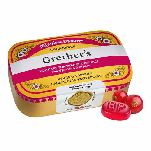 Grethers Redcurrant + Vitamin C zuckerfrei Pastillen - 1