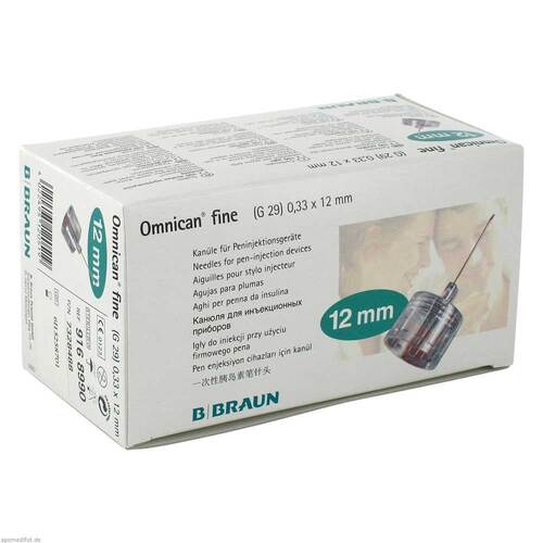 OMNICAN fine Pen Kan&uuml;le 29 G 0,33x12 mm - 1
