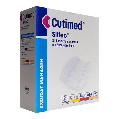 Cutimed Siltec Schaumverband 10x10 cm nicht haftend - 1