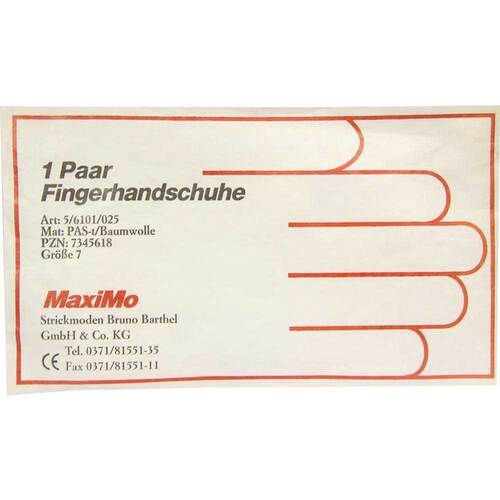 Handschuhe Pas / Baumwolle Gr&ouml;&szlig;e 7 Damen - 1