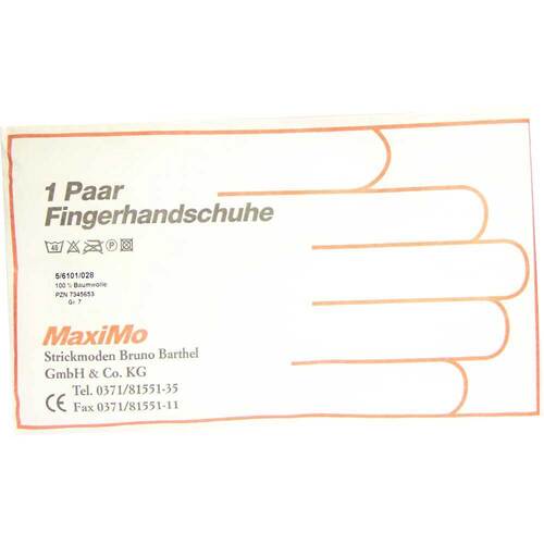 Handschuhe Baumwolle Gr&ouml;&szlig;e 7 st&auml;rk.Material - 1