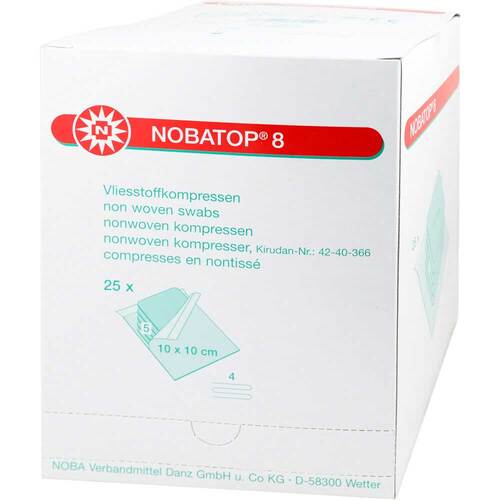 Nobatop 8 Kompressen 10x10 cm steril - 1