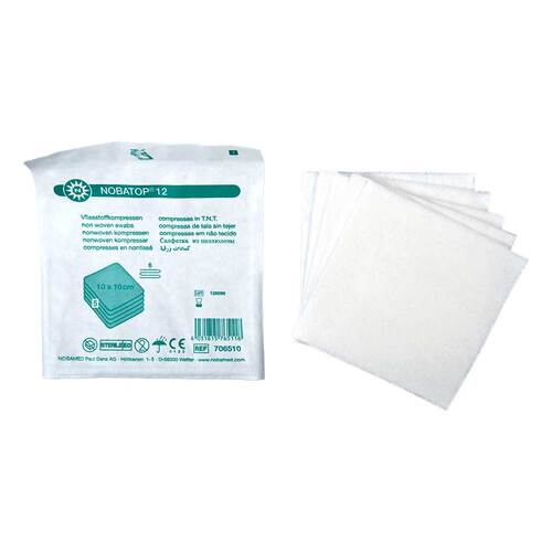 Nobatop 12 Kompressen 10x10 cm steril - 1