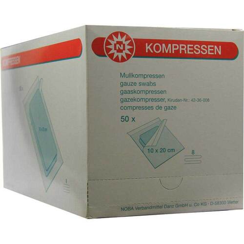 Mullkompressen 10x20 cm steril 8fach - 1