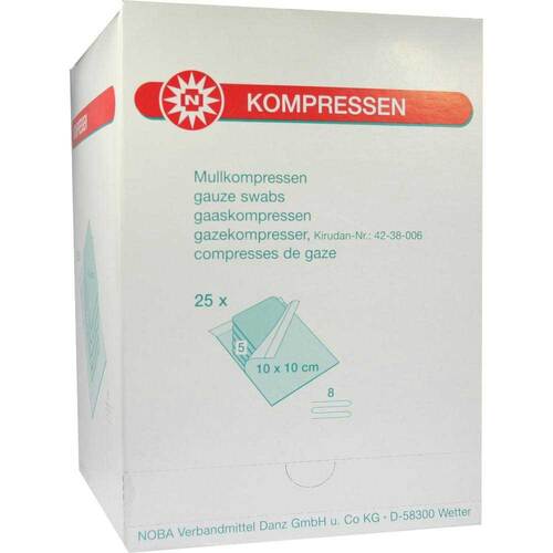 Mullkompressen 10x10 cm steril 8fach - 1