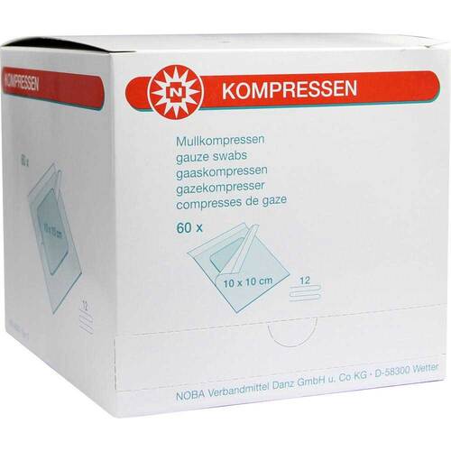 Mullkompressen 10x10 cm steril 12fach - 1