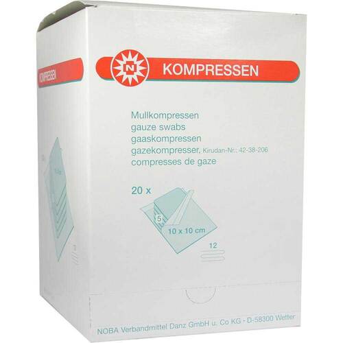 Mullkompressen 10x10 cm steril 12fach - 1