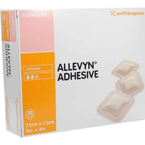 ALLEVYN Adhesive 7,5x7,5 cm haftende Wundauflage - 1