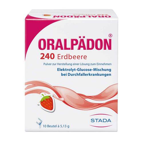 Oralp&auml;don 240 Erdbeere Beutel Pulver - 1
