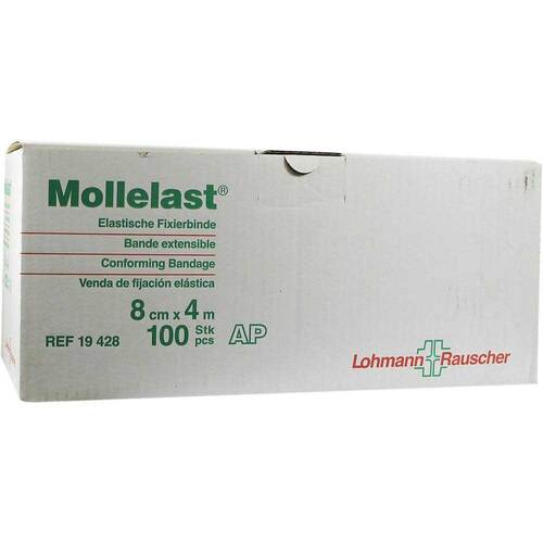 Mollelast Binden 8 cmx4 m wei&szlig; lose - 1