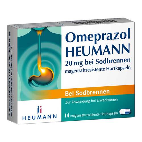 Omeprazol Heumann 20 mg b.Sodbr.magensaftresistent Hartk. - 1