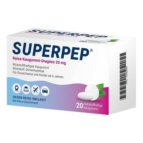 Superpep Reise Kaugummi Dragees 20 mg - 2