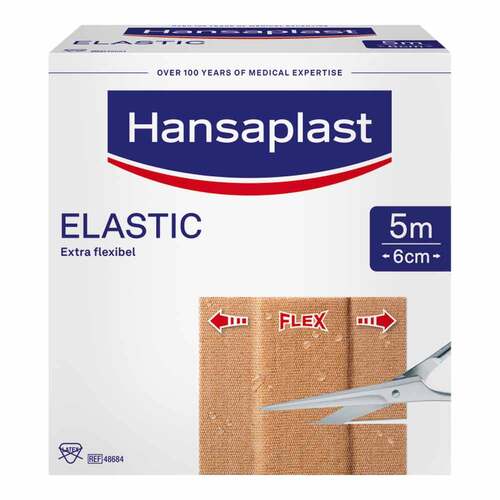 Hansaplast Elastic Pflaster 6 cmx5 m - 1