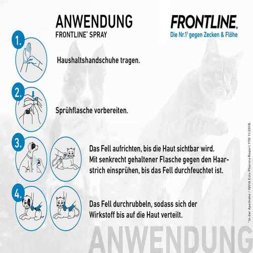 Frontline Spray f&uuml;r Hunde / Katzen - 2