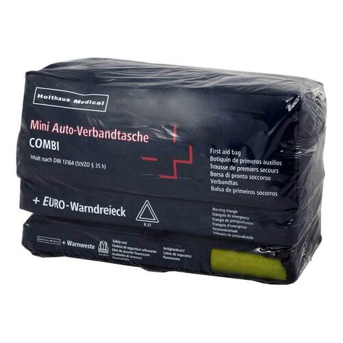 Verbandtasche mini 3in1 Din 13164 + Warndreieck+Wes. - 1