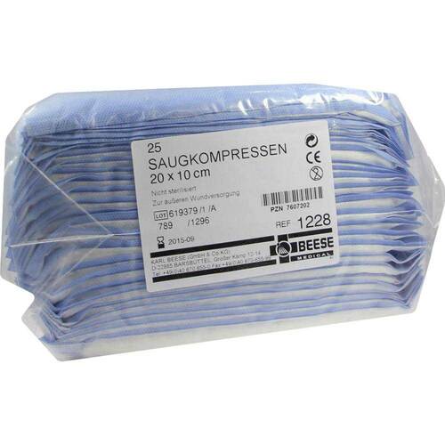 Saugkompressen unsteril 10x20 cm 1228 - 1