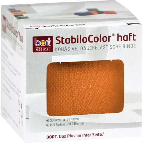 BORT StabiloColor haft Binde 8 cm orange - 1