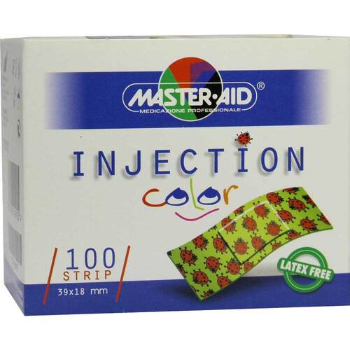Injection strip color 18x39 mm Kinderpflaster K&auml;fer - 1