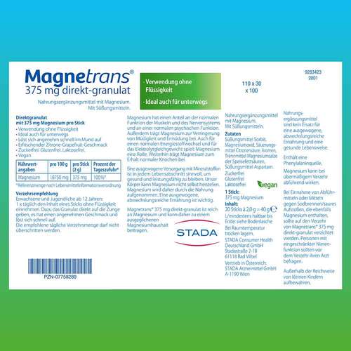 MAGNETRANS direkt 375 mg Granulat - 8
