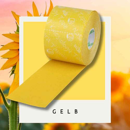 Kinesiologie Tape 5 cmx5 m gelb - 2