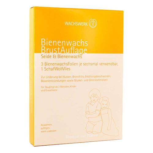 Bienenwachs Brustauflage Scha / Woll/Vlies - 1