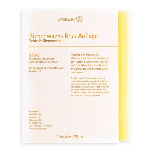 Bienenwachs Brustauflage Scha / Woll/Vlies - 2