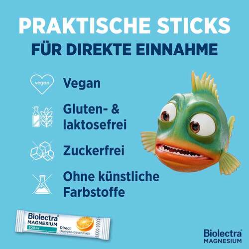 Biolectra Magnesium 300 mg Direct Orange Sticks - 3