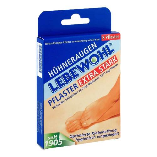 Lebewohl H&uuml;hneraugen Pflaster extra stark einges. - 1