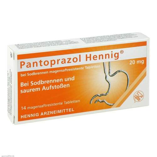 Pantoprazol Hennig b.Sodbrennen 20 mg magensaftresistent Tabletten  - 1