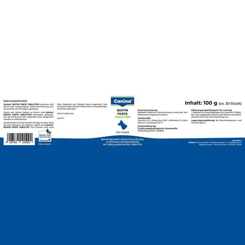 Biotin Forte Tabletten vet. (f&uuml;r Tiere) - 2