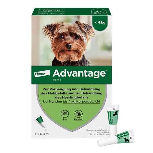 Advantage 40 L&ouml;sung f&uuml;r Hunde bis 4 kg - 1