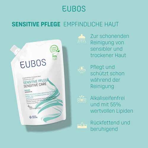 Eubos Sensitive Dusch &Ouml;l F Nachf&uuml;llbeutel  - 3