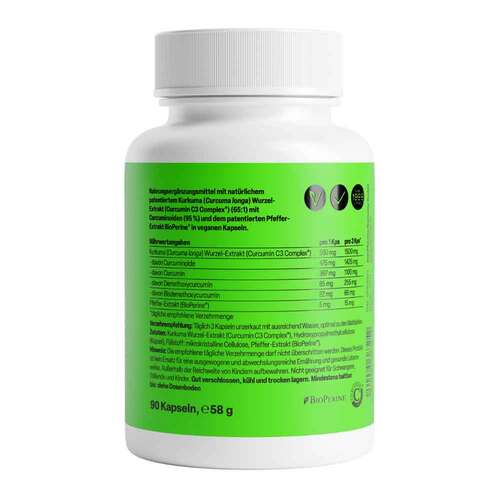 Curcumin-TRIPLEX3 500 mg / Kap.95% Curcumin + Bioperin - 2