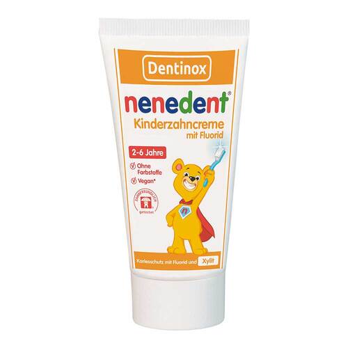 Nenedent Kinderzahncreme mit Fluorid Standtube - 1
