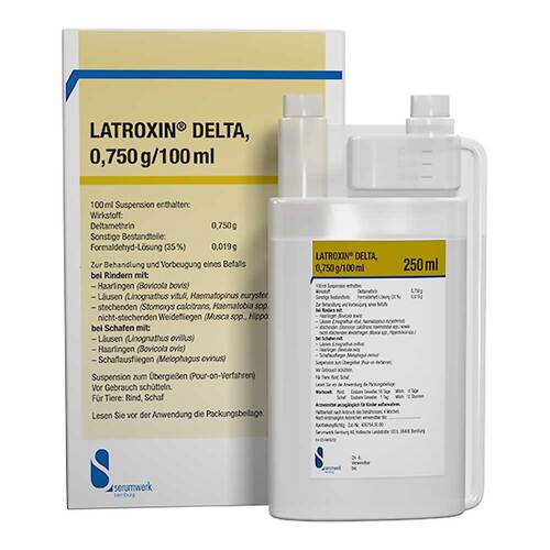 Latroxin Delta Suspension z.&Uuml;bergie&szlig;en f&uuml;r Rinder / Schafe - 1