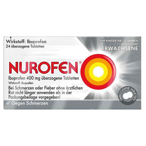 Nurofen Ibuprofen 400 mg &uuml;berzogene Tabletten - 1