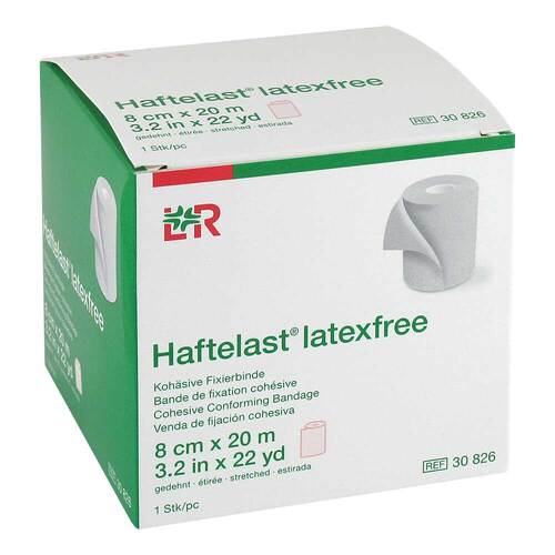 Haftelast Fixierbinde koh&auml;s.latexfrei 8 cmx20 m creme - 1