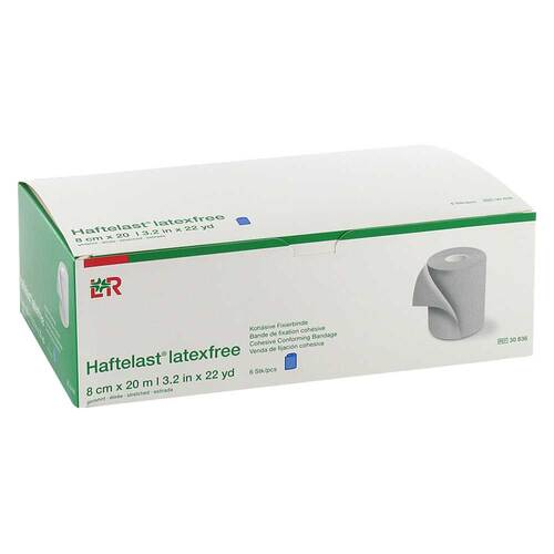 Haftelast Fixierbinde koh&auml;s.latexfrei 8 cmx20 m blau - 1