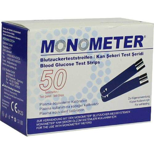 MONOMETER Blutzucker-Teststreifen P plasma-&auml;quiva. - 1