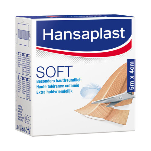 Hansaplast Soft Pflaster 4 cmx5 m Rolle - 1