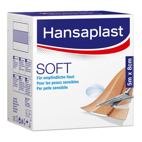 Hansaplast Soft Pflaster 8 cmx5 m Rolle - 1