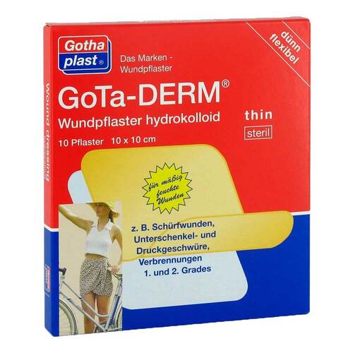 Gota-Derm thin hydrokoll.Wundpflaster steril 10x10 cm - 1