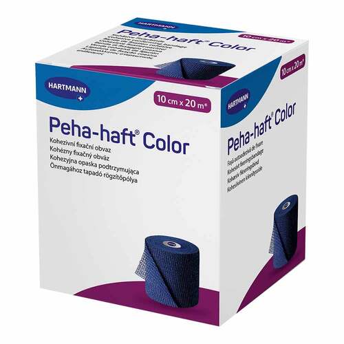 Peha-Haft Color Fixierbinde latexfrei 10 cmx20 m blau - 1