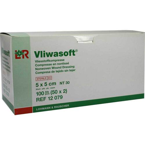 VLIWASOFT Vlieskompressen steril 5x5 cm 6l. - 1